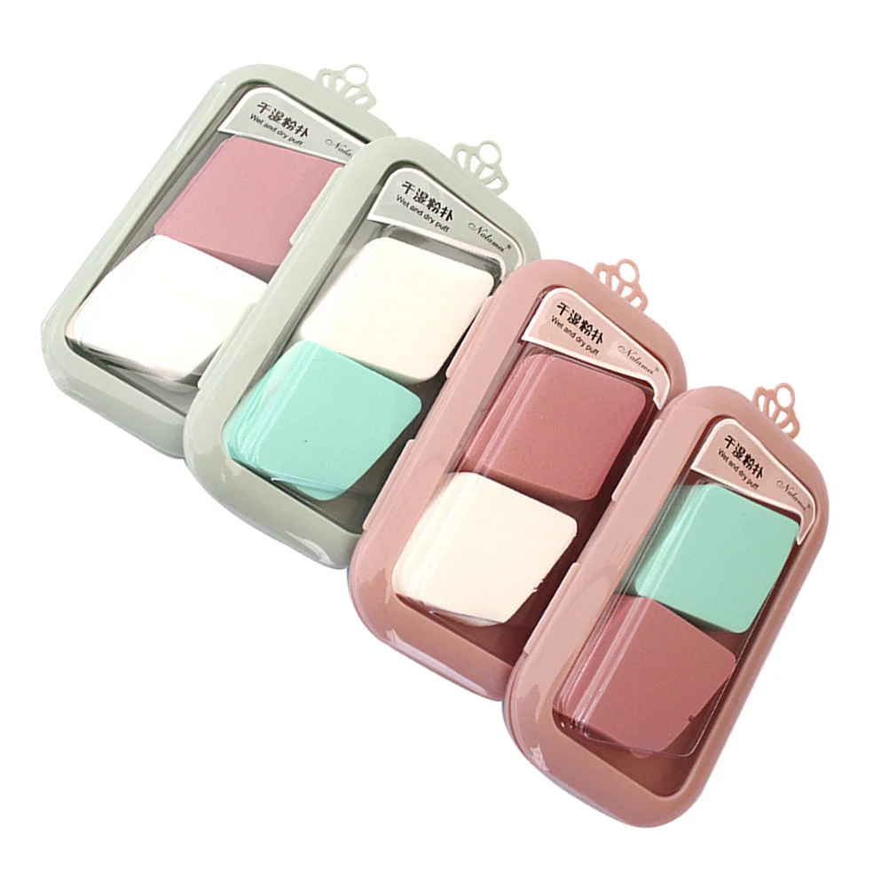 

8 Pcs Makeup Puff Fragile Skin Sponge The Face Fine Workmanship Powder Loose Small Size