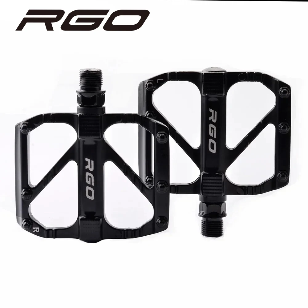 RGO  Ultra Light Bicycle Pedal Sealing Bearing Aluminum Alloy Anti slip Mountain Bicycle BMX Road Bicycle Pedal Accessories