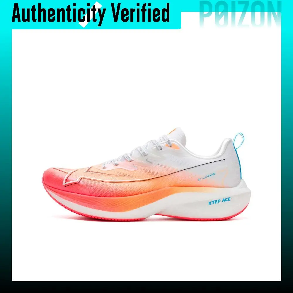 XTEP Integrated Molding 3 Low top Training Running Shoes Men's White Orange Pink 875219110069/