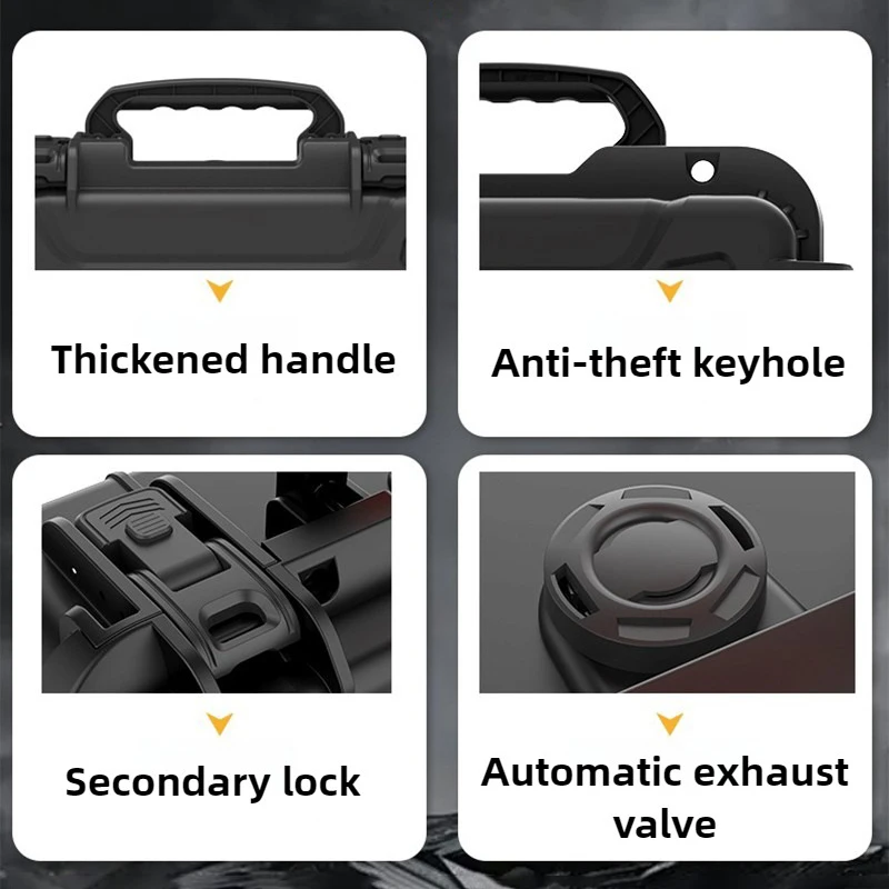 Handheld Tool Box Equipment Safety Protection Case Large Capacity Tool Storage Boxes Portable Instrument Organizer Case