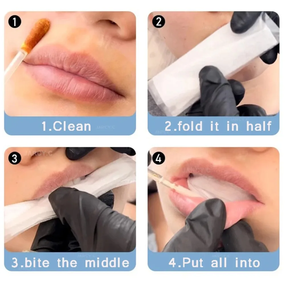 30pcs/box Disposable Oral Isolation Pad Prevent Tooth Staining Cotton Lips Cotton Pad Clean Tattoo Accessorie Tattoo