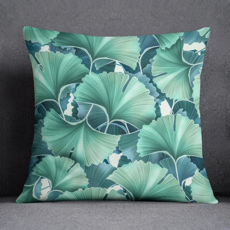 Tropical plant floral print pattern cushion cover for home living room sofa bedroom car decoration pillowcase 45 *  cm