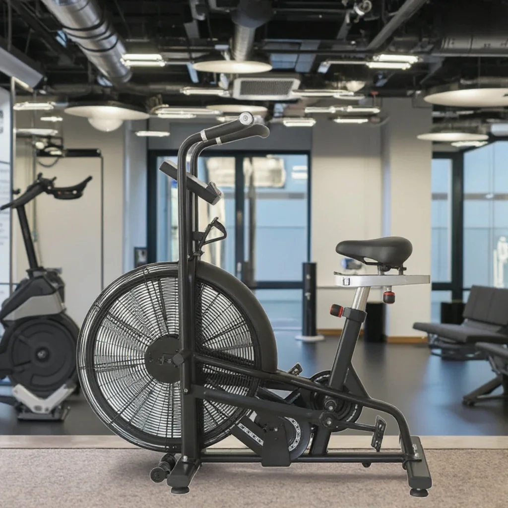 Vélo d'air d'assaut d'intérieur d'équipement de cardio de forme physique de gymnase commerciale avec la Machine d'exercice de vélo de rotation de haute résistance au vent