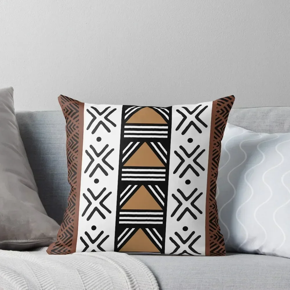 

African Tribal Bogolan Pattern Throw Pillow Christmas Covers For Cushions Decorative Cushion Cover Anime pillow