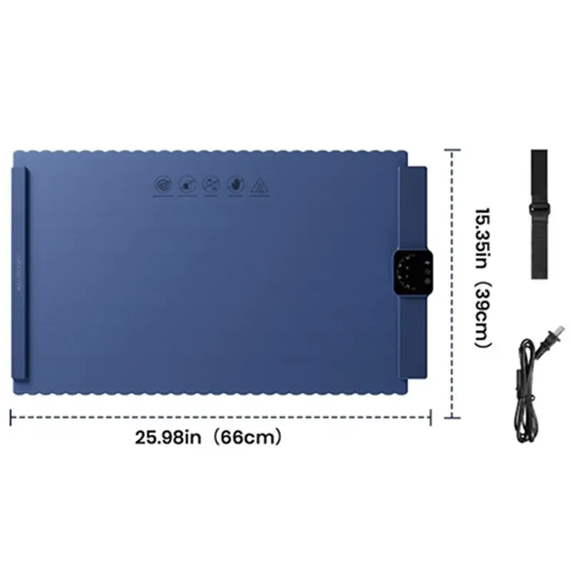 LLCS-With 5 Temperature Settings Silicone Warming Mat For Buffet, Party & Home US Plug
