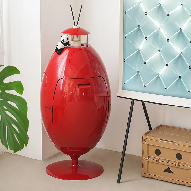 

dinosaur egg floor ornament, high-end sense, living room side few household kitchen classification trash can
