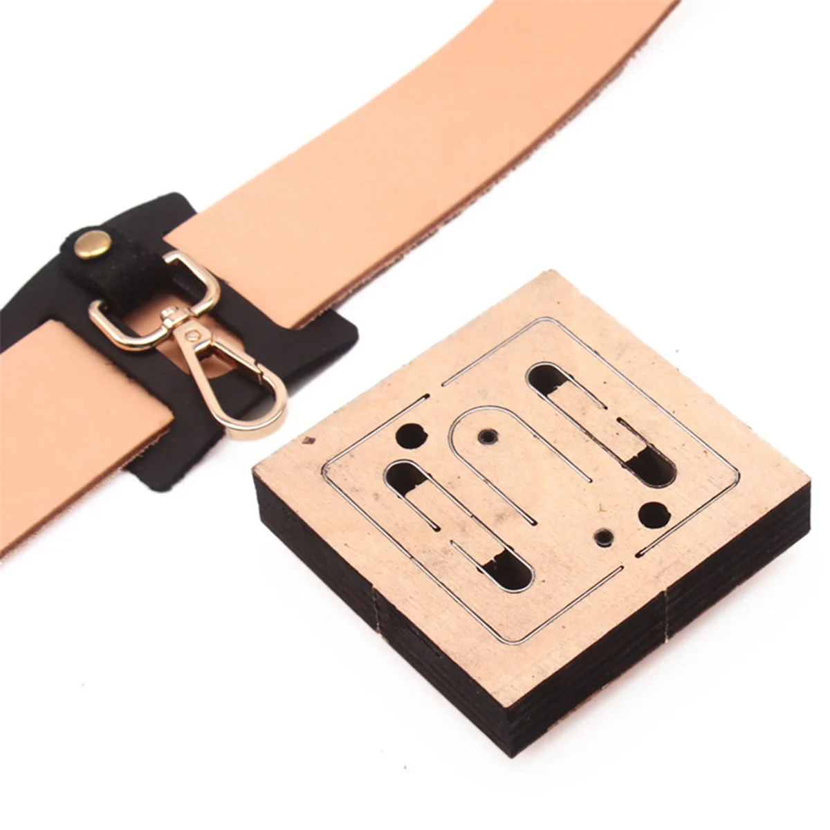 Hand-Punched Template Belt Key Chain Production Template DIY Leather Cutting Template