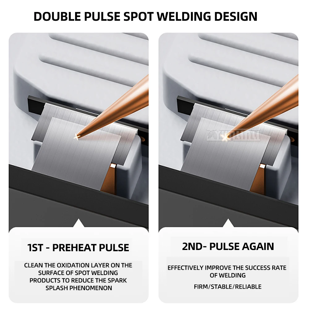 2S Spot Welding Machine Portable Intelligent Mode Automatic Manual Integrated with Fixed Buckle for Precision Welding Pen