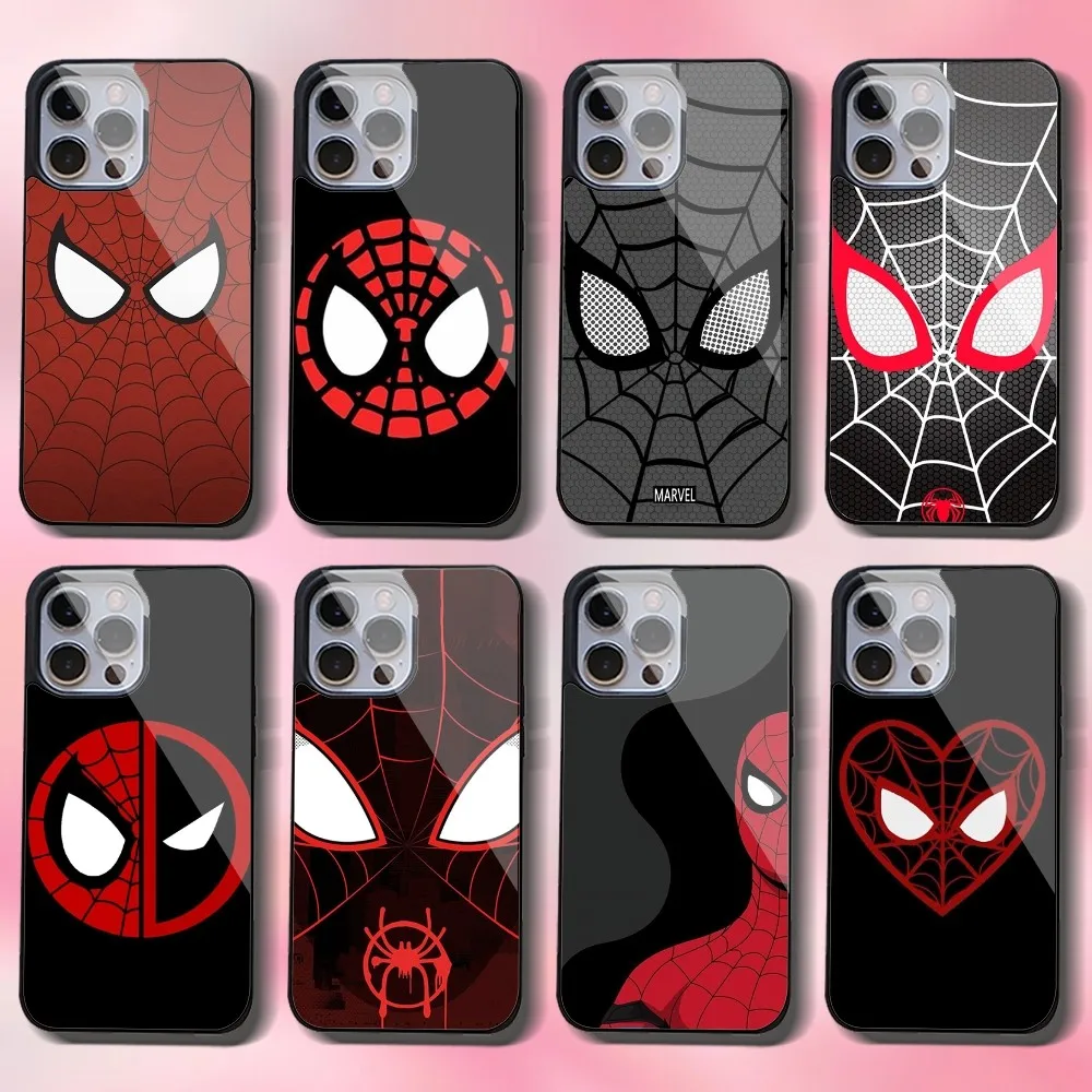 S-Spiderman Eyes MOVIE Phone Case For IPhone 16 15 14 13 Pro Max 11 12 Mini Alex Mirror For Magsafe Wireless Charging Cover