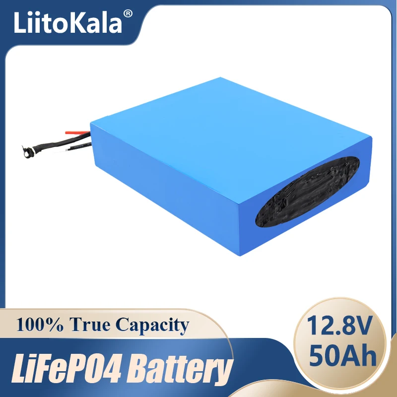 Imagem -03 - Liitokala 12v 12.8v 50ah Lifepo4 Bateria 12v 30ah com Bms para Golf Trolly Áudio Alto-falante Led Luz 12v Bateria rv Xenon Luz