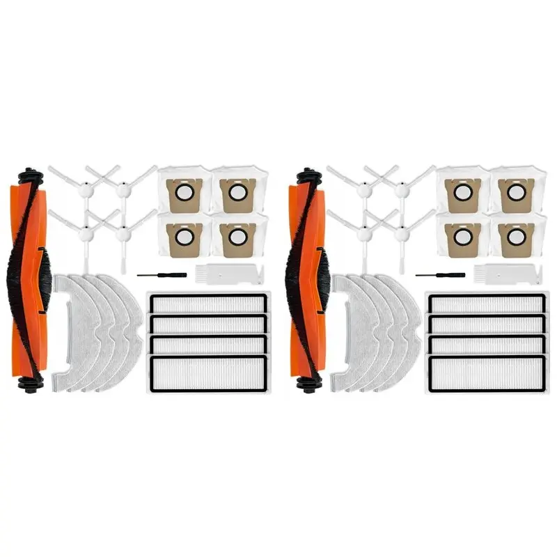 

Комплект запасных частей WCS-2 для робота-пылесоса Xiaomi X10: основная и боковые щетки, HEPA-фильтр, салфетка для влажной уборки, мешки для сбора пыли