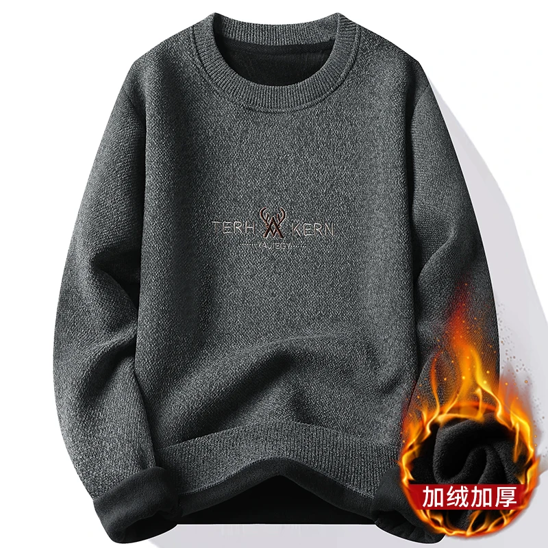 Sweater For Men Men's Clothing Streetwear Male Pullovers Spring Fashion Autumn Men's Sweat-shirt Knit Casual Hombre Warm Solid