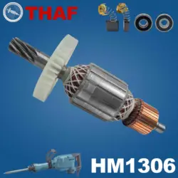 AC 220V 240V HM1306 Armature Rotor For MAKITA Jackhammer Spare Parts Demolition Hammer Breaker 517773-3