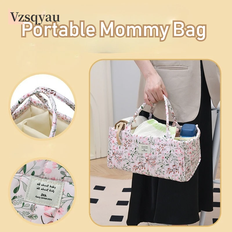 Baby Diaper Organizer Bag Folding Portable Diaper Stackers & Caddies High Capacity Storage Bag for Baby Things Diaper Bags Gifts