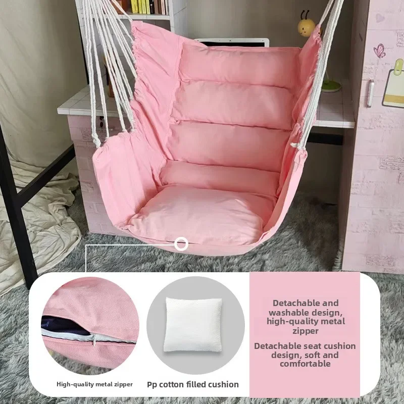 Widened and thickened load-bearing outdoor hammock,  rocking chair balcony courtyard camping, leisure dormitory hanging chair