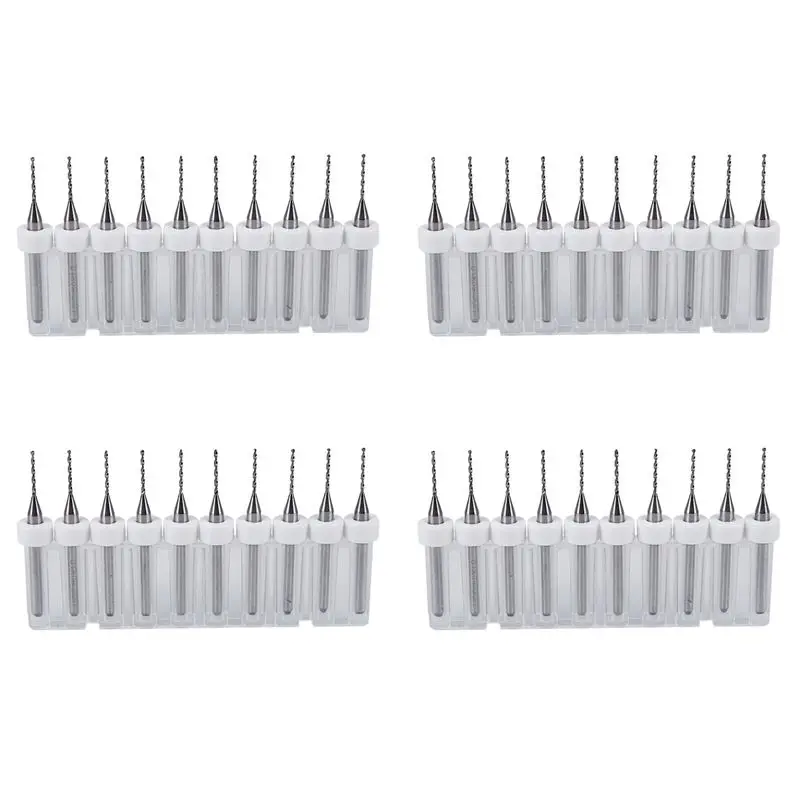 

A84X-40Pcs 0.8Mm High Quality PCB Print Circuit Board Carbide Mini Drill Bits Tool