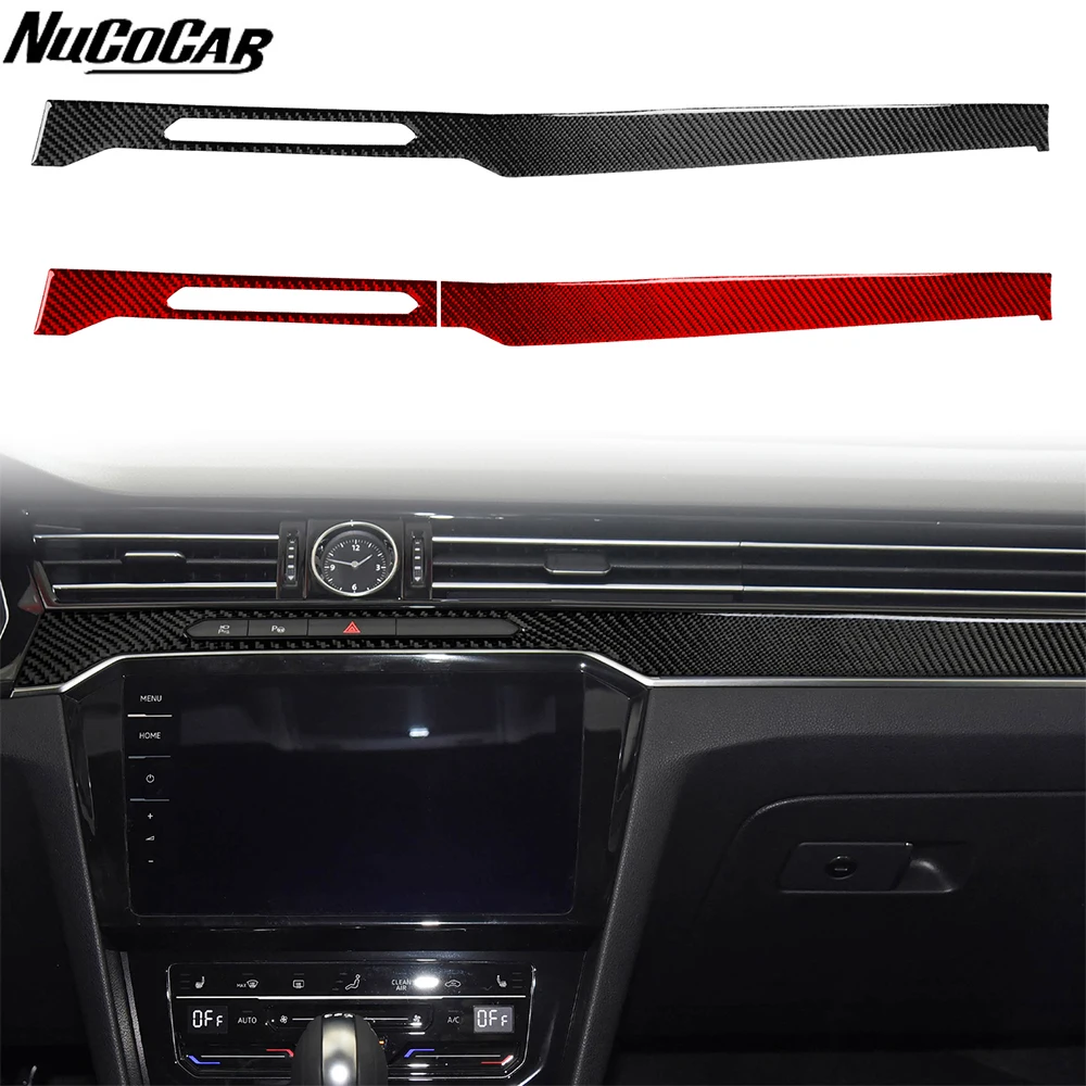 panneau-de-commutation-d'avertissement-de-danger-de-commande-centrale-en-fiber-de-carbone-autocollants-decoratifs-pour-accessoires-de-voiture-pour-volkswagen-magotan-cc-2017-–-2024