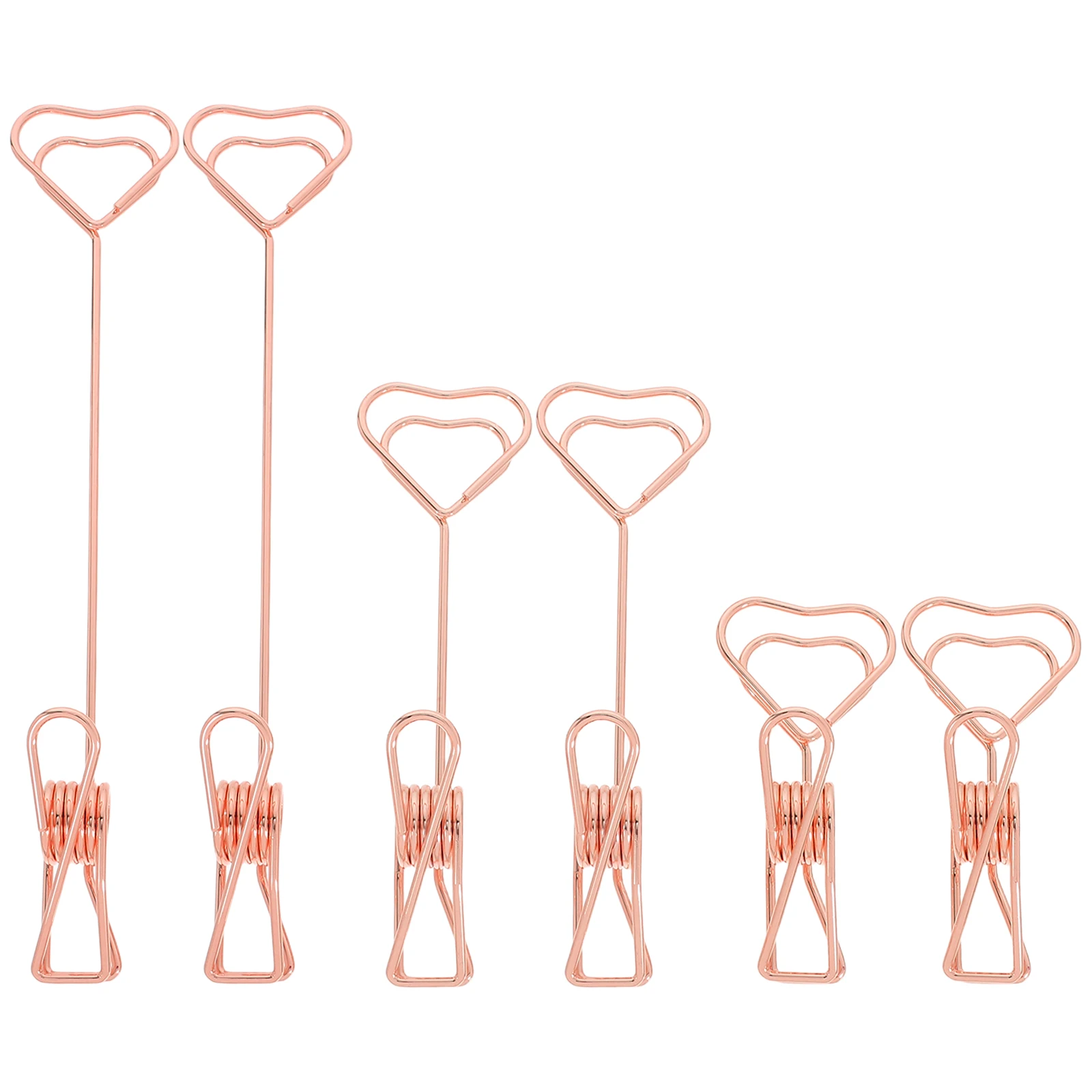 

6 шт. держатель в форме сердца металлическая подставка для заметок настольные органайзеры офисные принадлежности держатель для визитных карточек домашняя подставка для вечеринок портативная