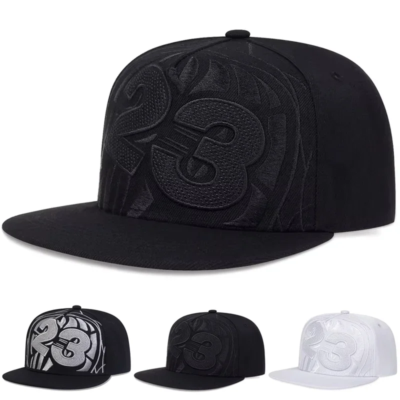 Unisex 23 Basketball Embroidery Baseball Hats Spring Autumn Outdoor Adjustable Casual Hip-hop Trucker Caps Sunscreen Hat
