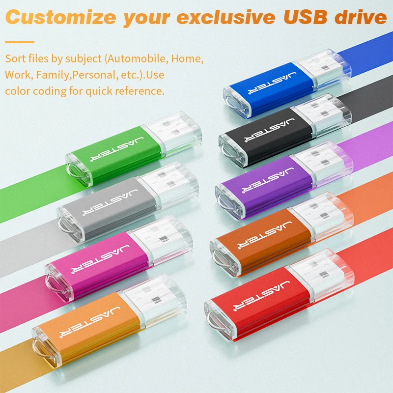 USB3.0 Colorful USB 3.0 Flash Drive 128GB Free Key Chain Pen Drive 64GB for Laptop Memoria USB 32GB Mini Creative Business Gift