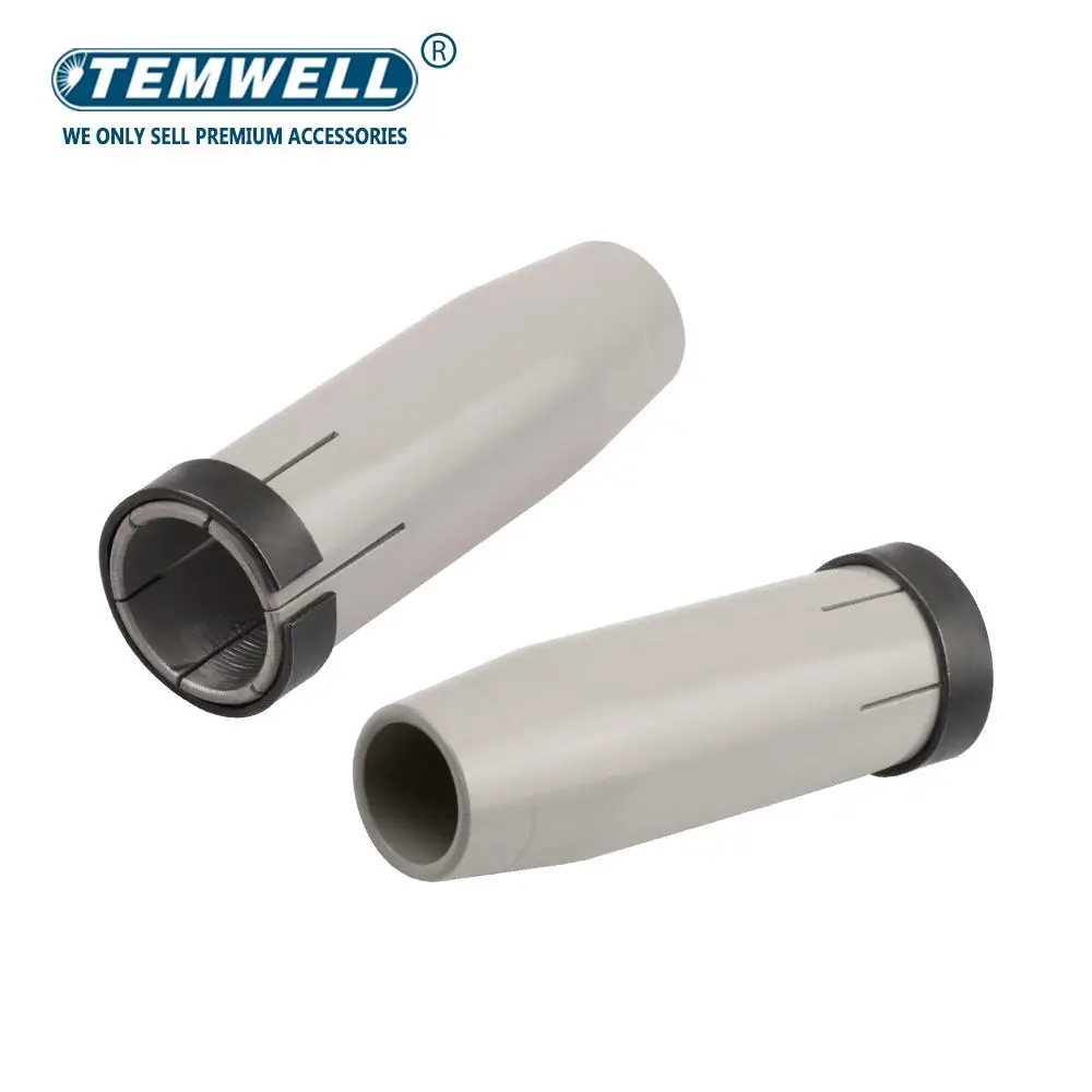 TEMWELL 24KD New Coating Protection Nozzle non-stick Welding Slag European Airless Gas Protection Cover Mig Welding Tools