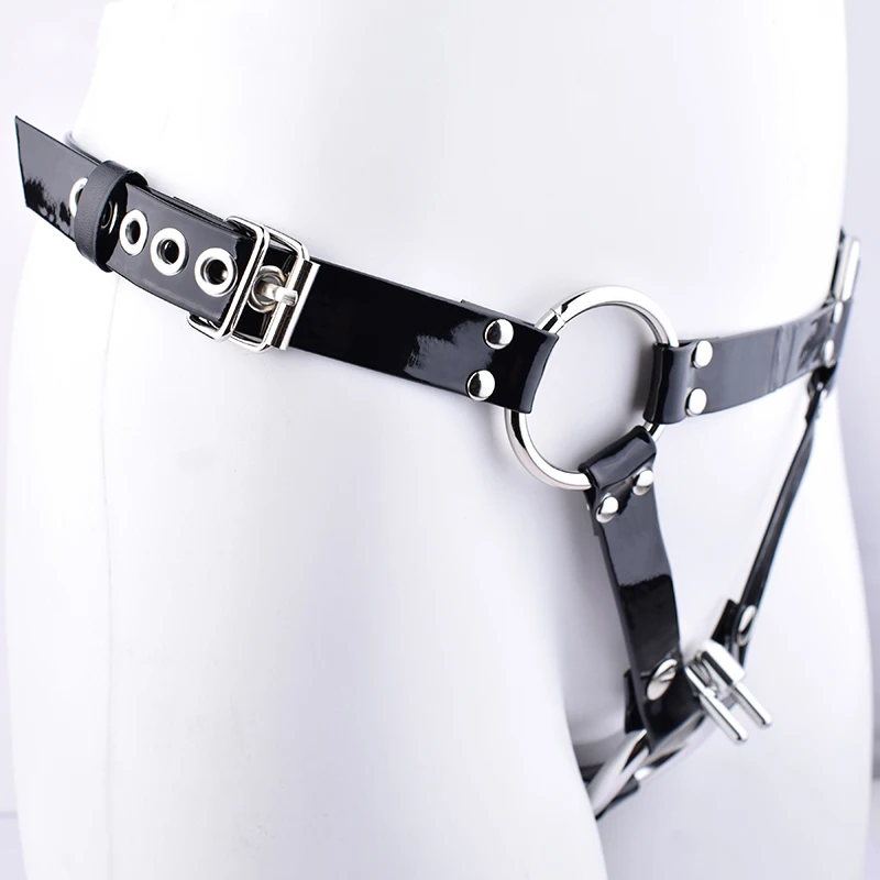 FRRK PU Belt Harness for Metal Chastity Cage BDSM Player in Varies Sizes Sexy Adults Intimate Products Sex Toys Bondage Gear