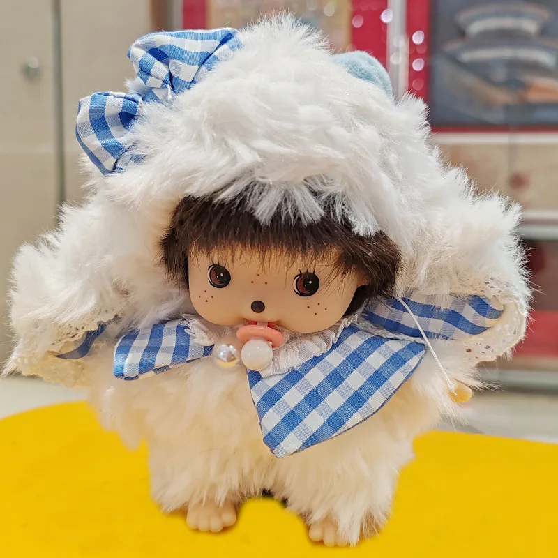 Cute Monchhichi Baby Doll Keychain Birthday Party Gift Monchhichi Hanging Pendant Doll for Bags Cartoon Monkey Pendant