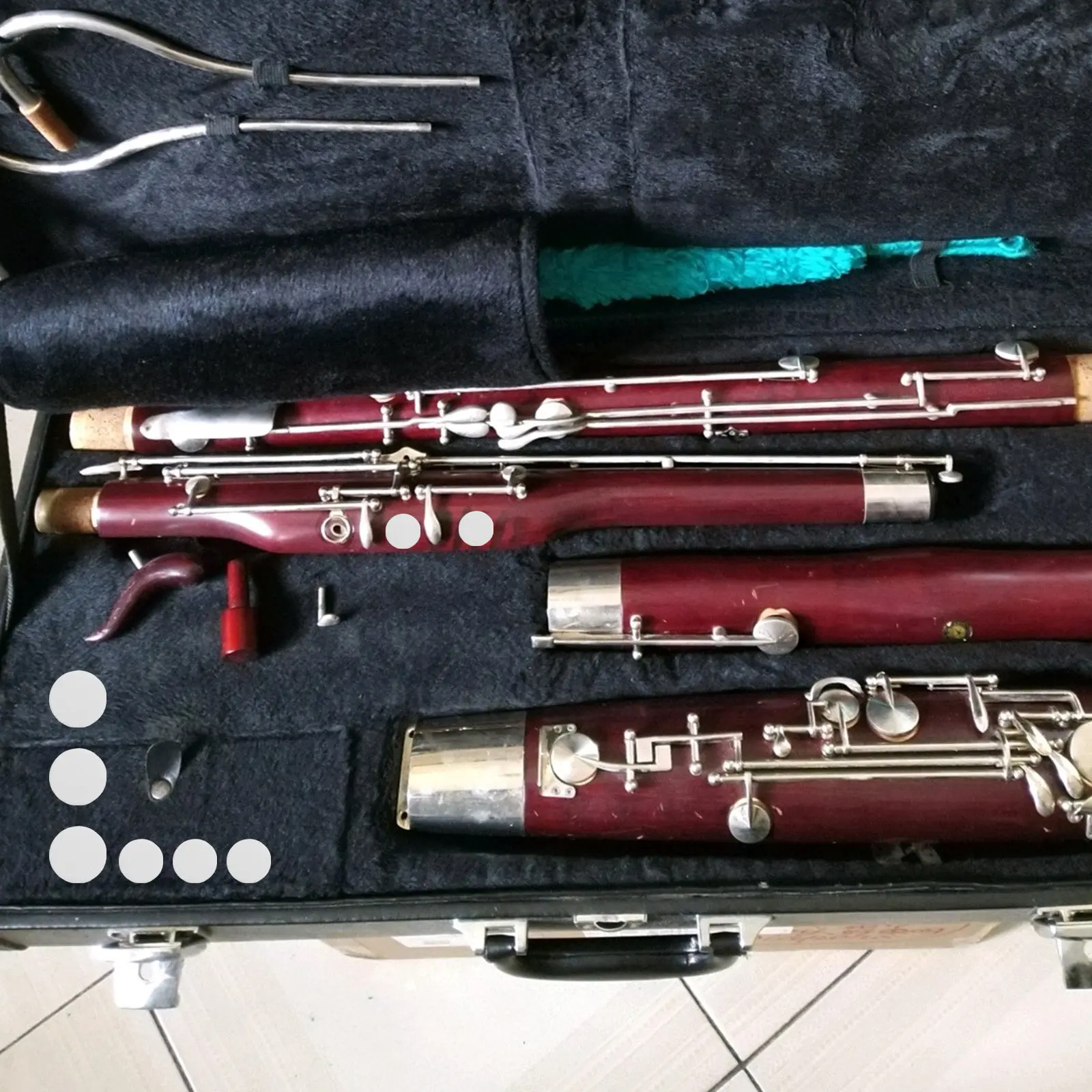 

24Pcs Bassoon Pads Sheepskin Cushions Excellent Sealing Anti Vibration Effect Clarinet Lovers Gift White Bassoon Pads