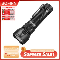 Sofirn SR15 Powerful Flashlight 4500lm Long Range 510m USB C Reverse Charge Torch IP68 Waterproof for Camping Fishing Exploring