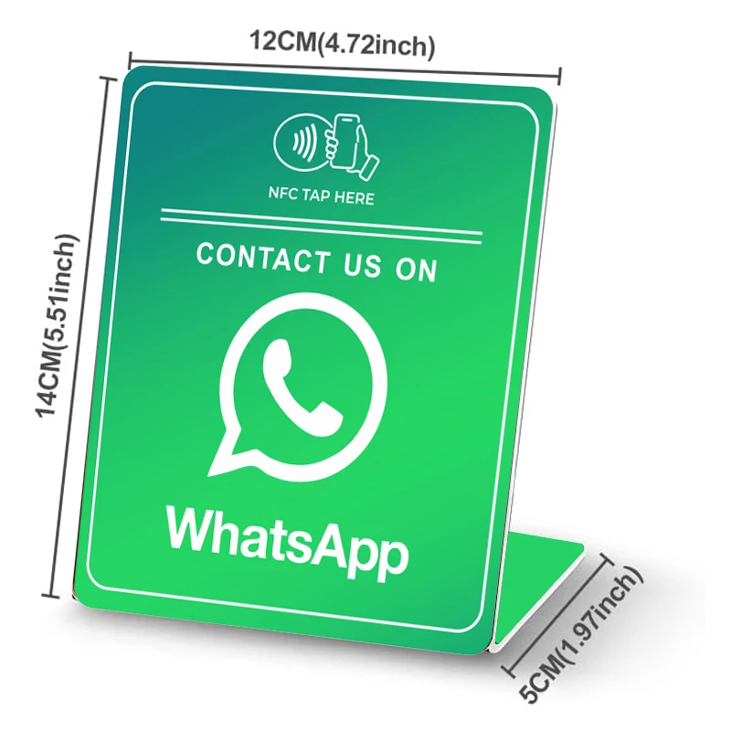 Big Size NFC Display Stands for WhatsApp Facebook Google Reviews Instagram & NFC Social Media Tags
