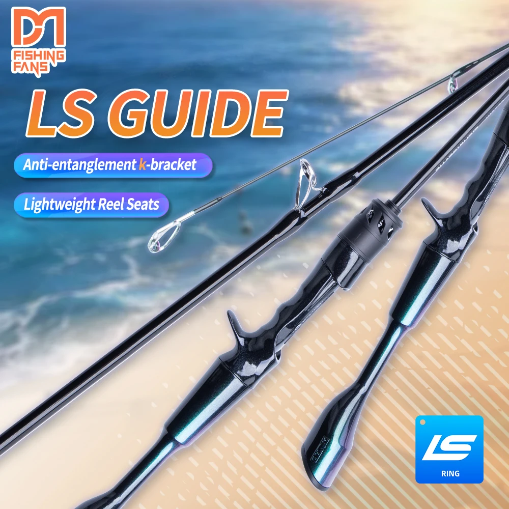 FISHINGFANS SCAR 36T Carbon Solid Tip Stainless Steel LS Guide UL Ultralight Fishing Rod 1-7G Crappie Trout Sea Freshwater