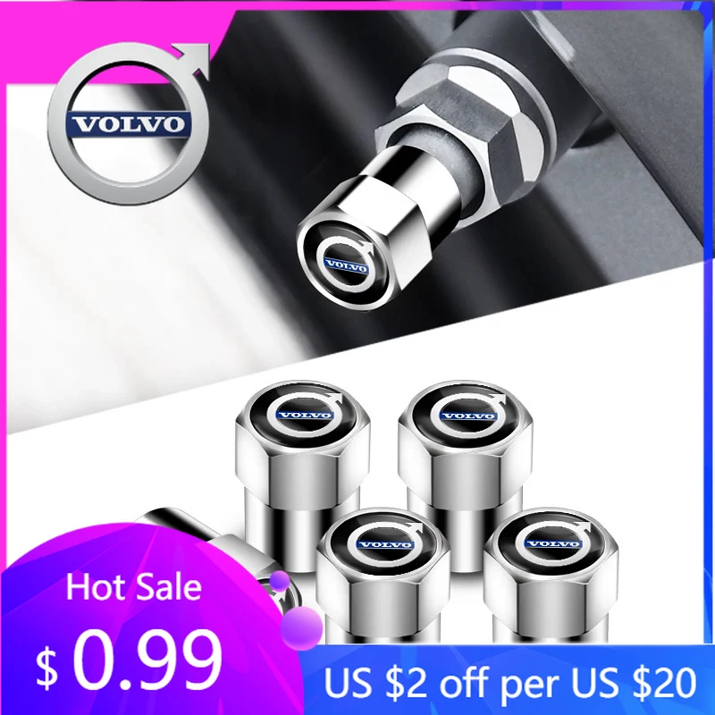 

Колпаки ступиц 4/8 шт. Крышки клапанов колес автомобиля Пылезащитные декоративные колпаки для Volvo ES90 EC40 EX40 EM90 XC90 V90 V60 XC60 V40 S80 S60 S9