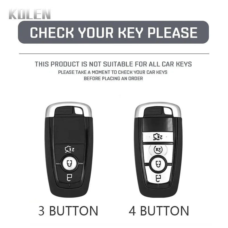 For Ford Fusion Mustang Kuga Ecosport Explorer F-150 F-250 F-350 F-450 F-550 Raptor F150 Fashion TPU Car Key Case Cover Keychain
