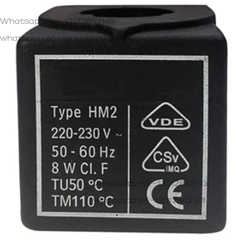 1PCS   Solenoid Valve Coil Type HM2 220V~ 230V 8W AC220V Cold Storage Air Conditioning Refrigeration Solenoid Valve