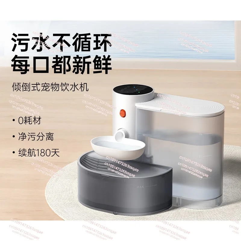 מתקן שטה אוטומטית מפולקת כלב כלב מים חתול