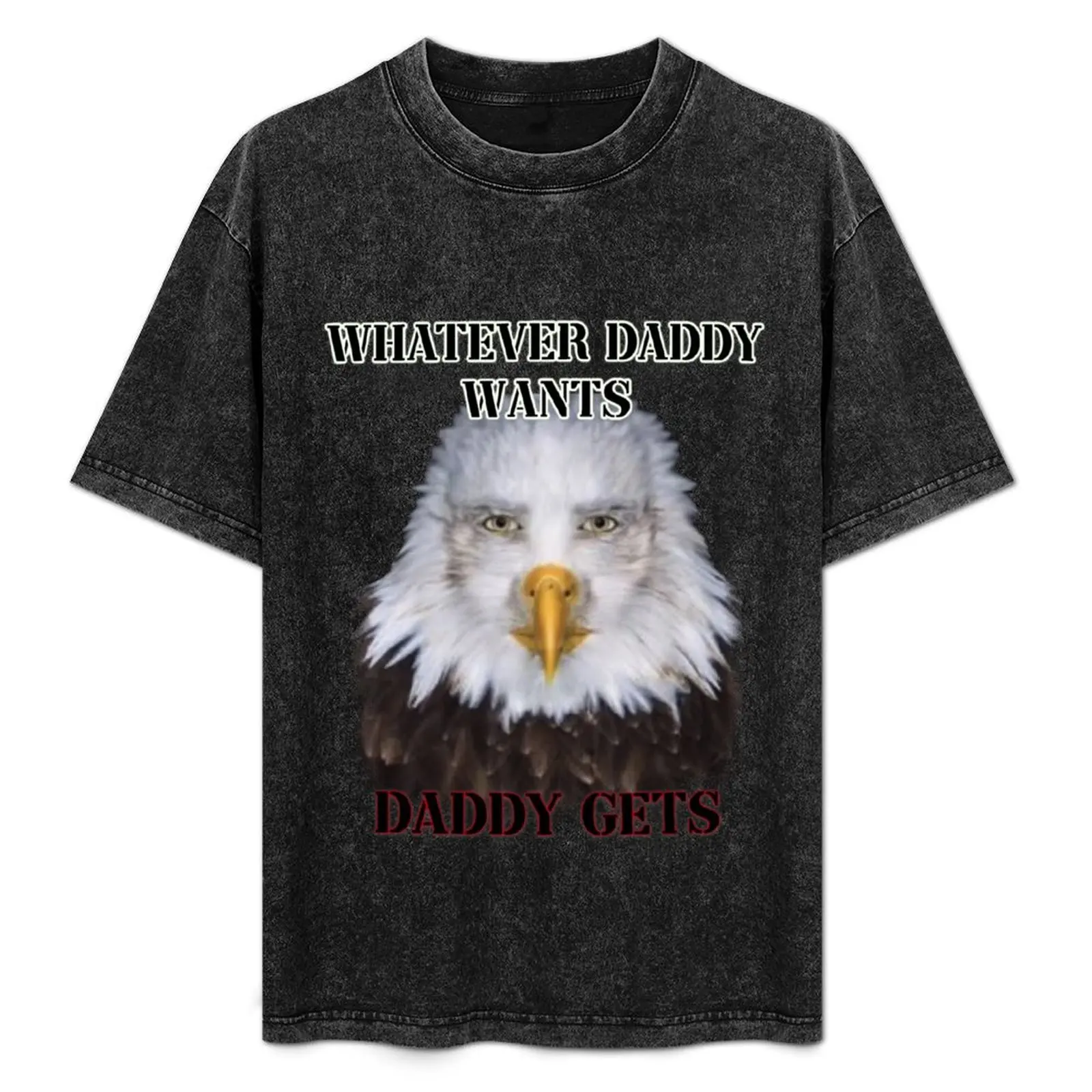 whatever daddy wants daddy gets eagle ver T-Shirt vintage graphic tee sweat Blouse man t shirt mens fashion