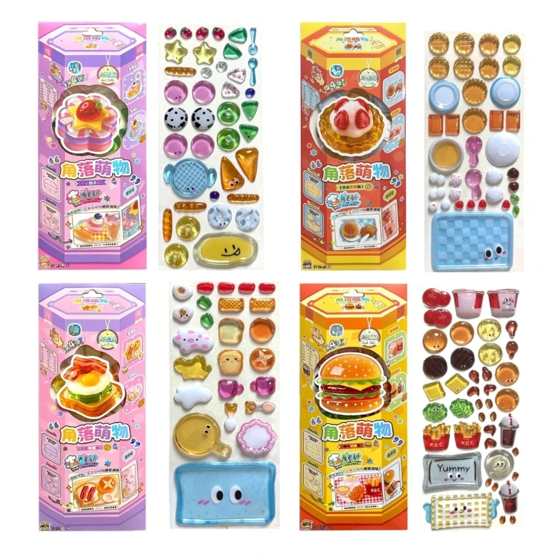 Wiederverwendung winziger Patches für Wasserflasche, Notizbuch, Scrapbooking, süßer 3D-Aufkleber M76A – Detail 1