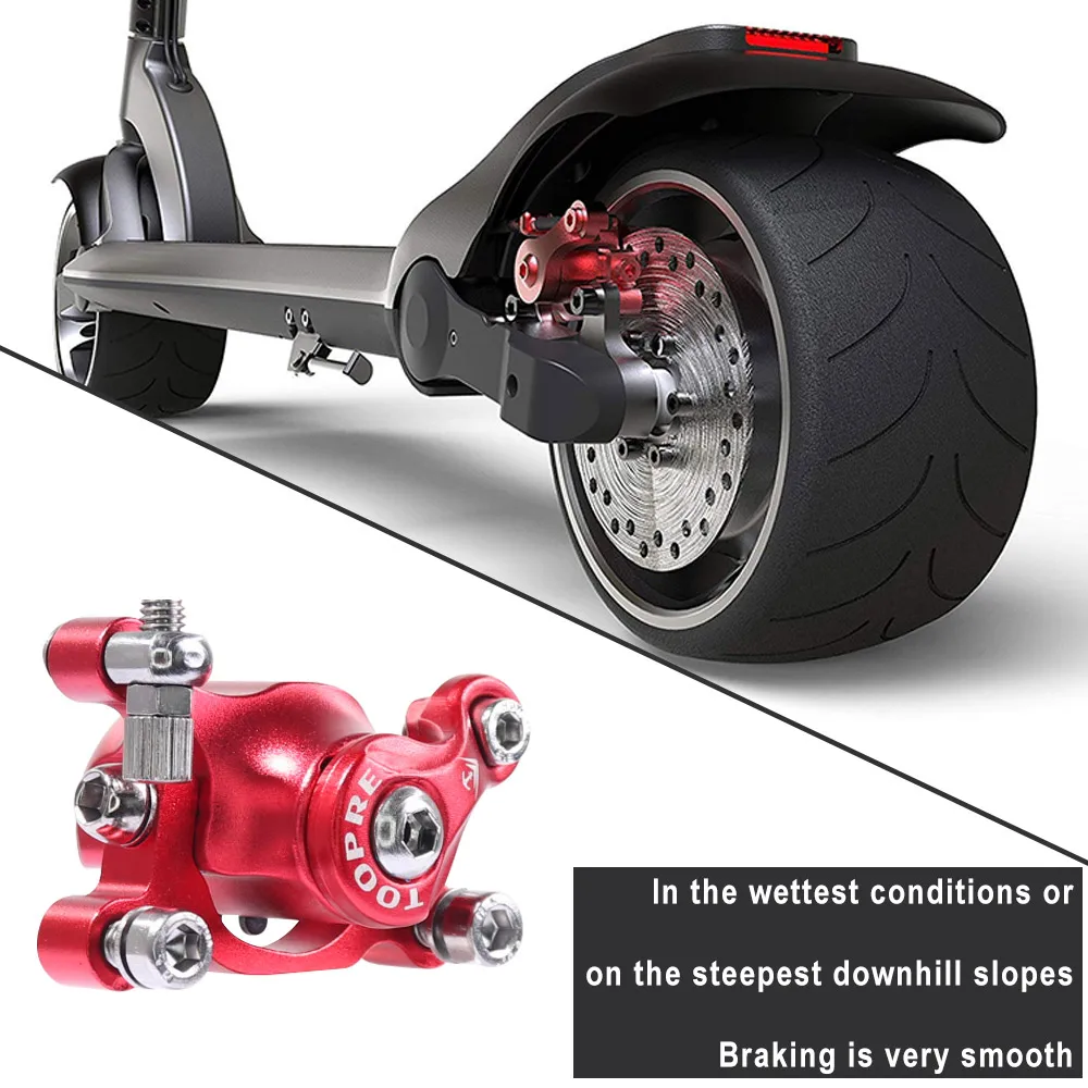 Hydraulic Disc Brake 10/12-Inch Applicable Xinlong Zoom Electric Scooter E-Bicycle Folding Driving Aluminum Alloy Lever Brakes