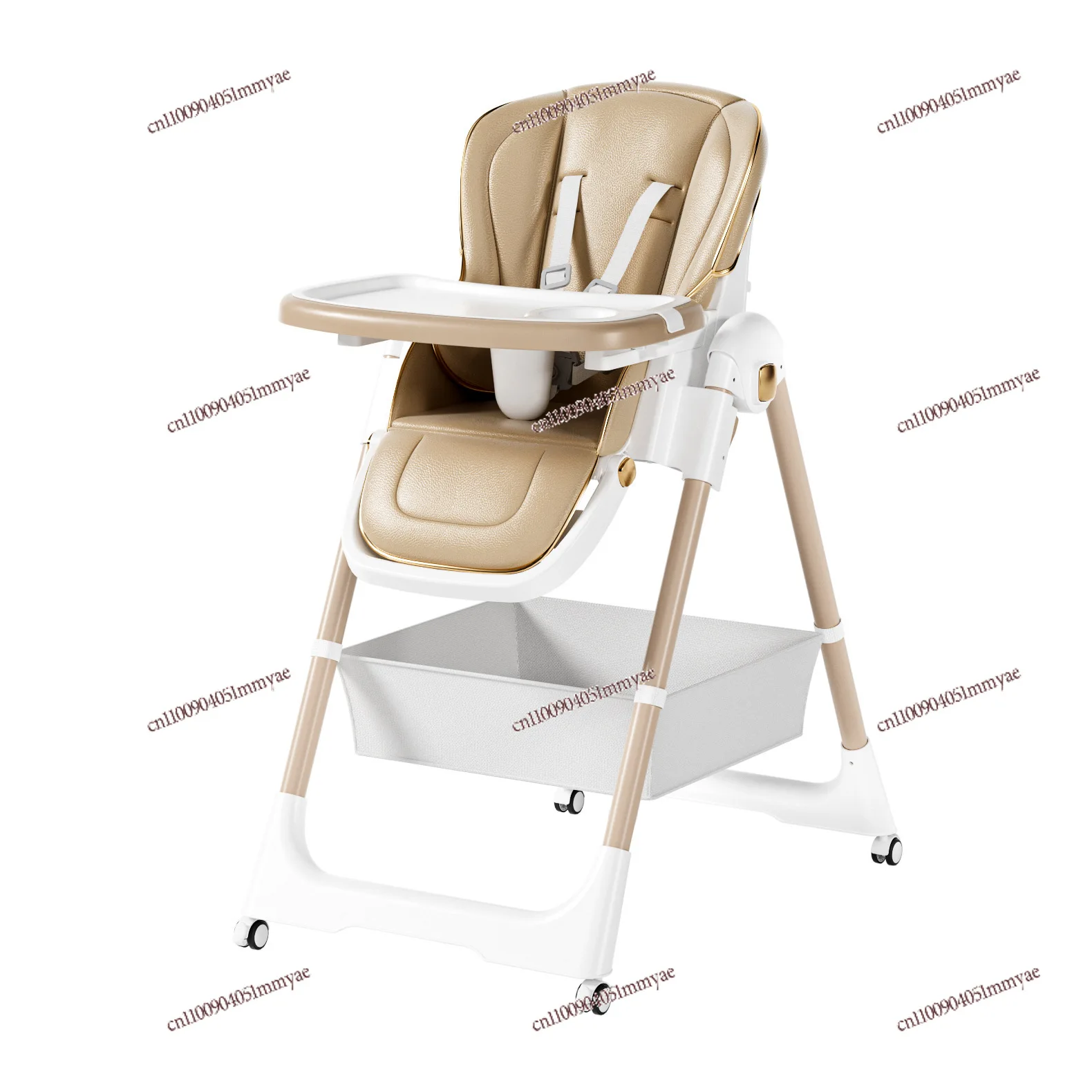 Baby Dining Chair Foldable Portable Seat Multi-gear Adjustment Widening Rocking Two-in-one Baby Child Growth Chair