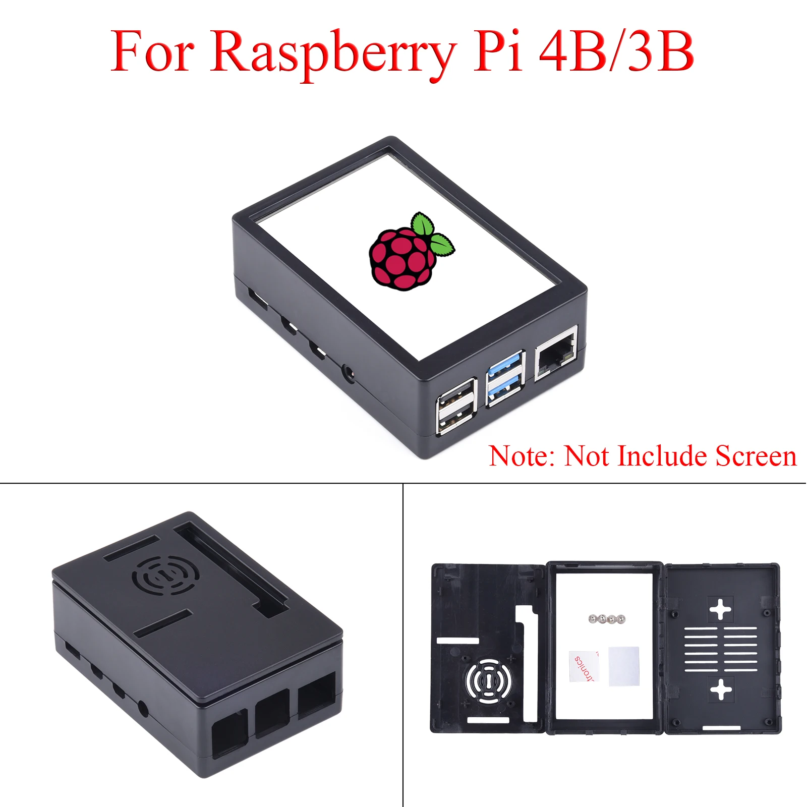 US 480*320 Touch Screen 3.5 inch Display Touchscreen+ABS Case Protective Enclosure For Raspberry Pi 4 Model B/3B+/3B