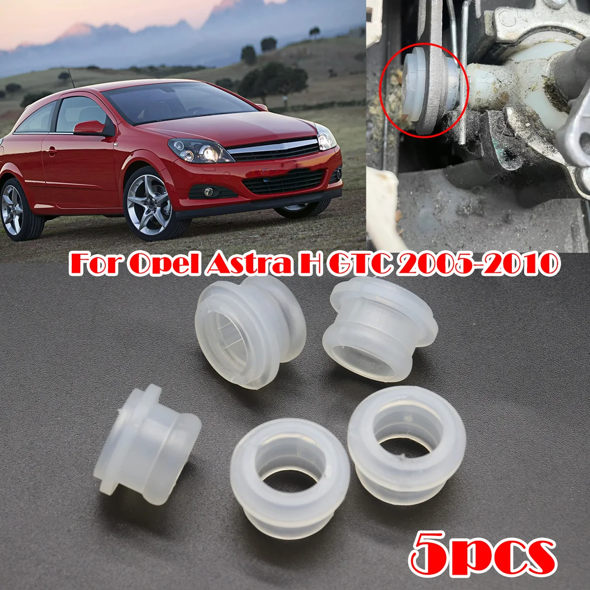 

5Pcs Bushing Fix For Opel Astra H GTC Speed Gearbox Shift Lever Rubber Sleeve Shift Lever Rubber Pad Apron 2005 2006 2007-2010