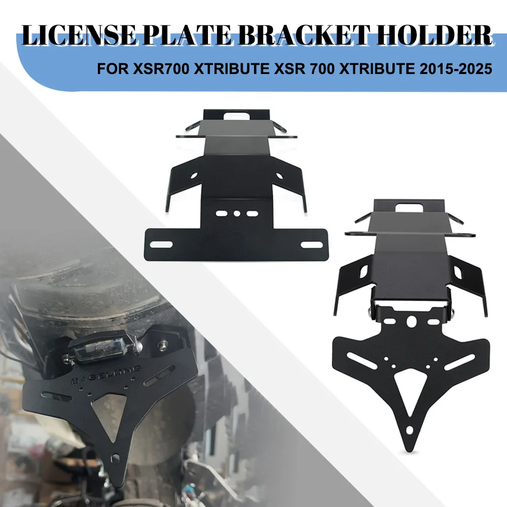 

Motorcycle License Plate Bracket Holder CNC For YAMAHA XSR700 / XTribute 2015 2016 2017 2018 2019 2020 2021 2022 2023 2024 2025