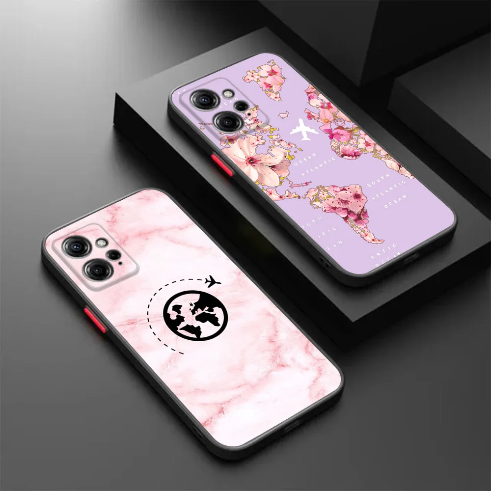 Redmi Note13 Pro 12c Note 12s Xiaomi 12x 12t 11 Lite 11t 11s 12 여행용 항공기 비행기 검정색 반투명 커버 용 전화 케이스