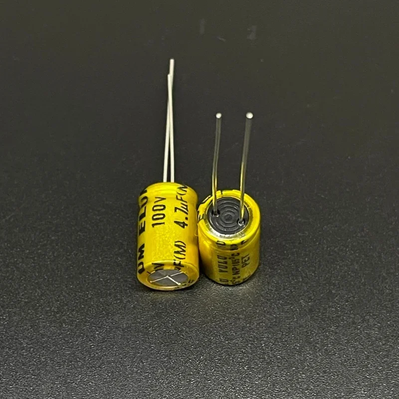 10pcs 4.7uF 100V4.7UF  ELUM NP 8x11.5mm 100V4.7uF Bipolar Aluminum Electrolytic Capacitor