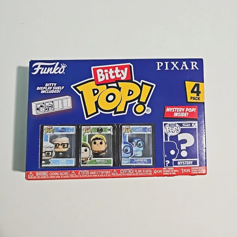 Funko Bitty Pop! Pixar Carl 4 Pack Mini Vinyl Figures Brand New Animation Collectible Mini Model Desktop Ornament Gift for Fans