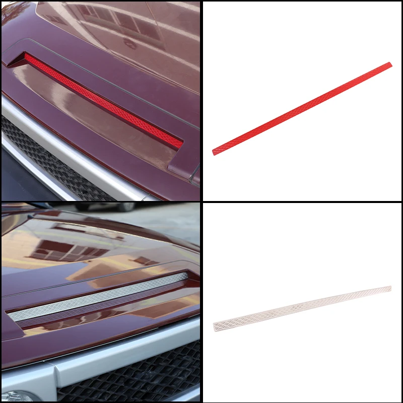 For Toyota FJ Cruiser 2007-2021 Aluminum Alloy Car Hood Front Decorative Sheet,Front Cover Trim Strip,car Exterior Accessories