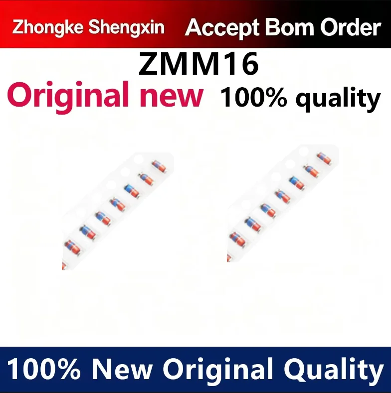 （5pcs-10pcs）Brand new genuine ZMM16 LL-34 16V/0.5W SMD voltage regulator diode 1206 cylindrical type
