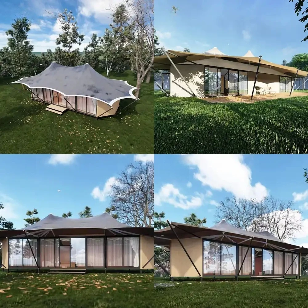 Kawagebo Kamp 13.5x5. Large Outdoor Waterproof Glamping Resort Lodge Hotel Tent , Safari Tents House with Bathroom