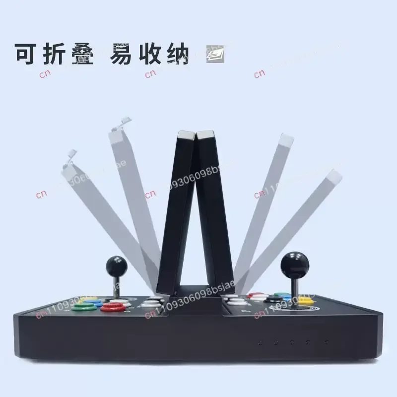 10 Inch Portable Double Manual Translation Cover Arcade Game Machine Nostalgic Fighting Moonlight Treasure Box Home Game Machine