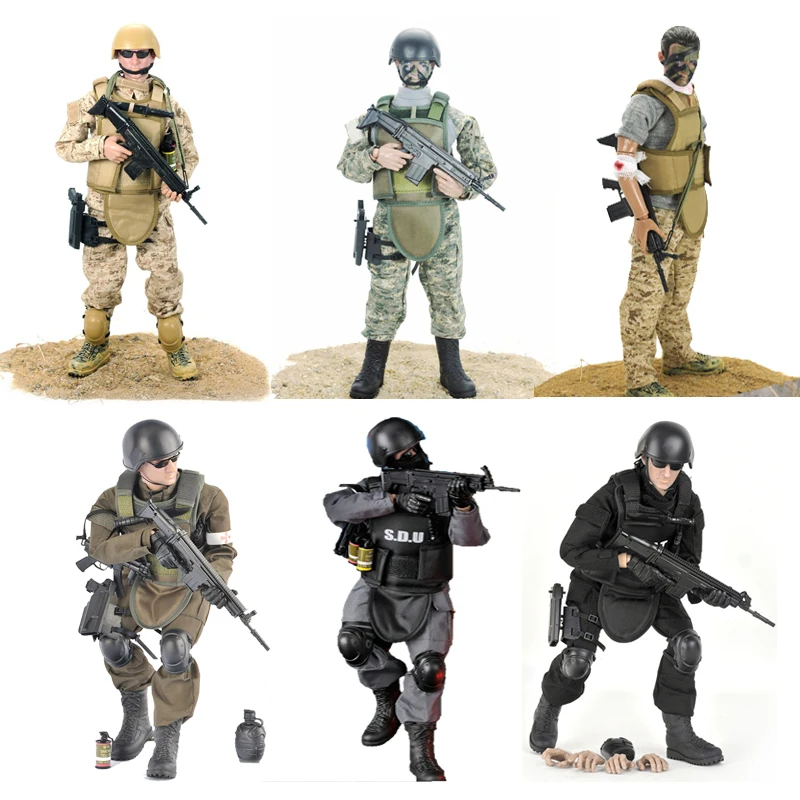 

1/6 Scale Toy Soldiers Model Action Figures 30cm Military Special Forces Jointed Doll Plastic Army Men Toys For Boys Gift